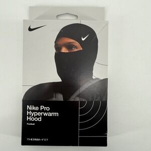 Nike Pro Hyperwarm Hood Black Therma-FIT Football Balaclava Mask N.HK.63.058.OS